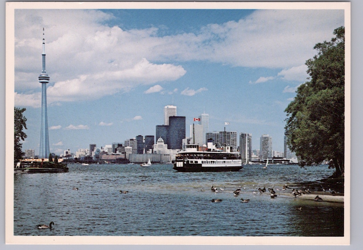 CN Tower Toronto Island Ferry Skyline Toronto Ontario postcard