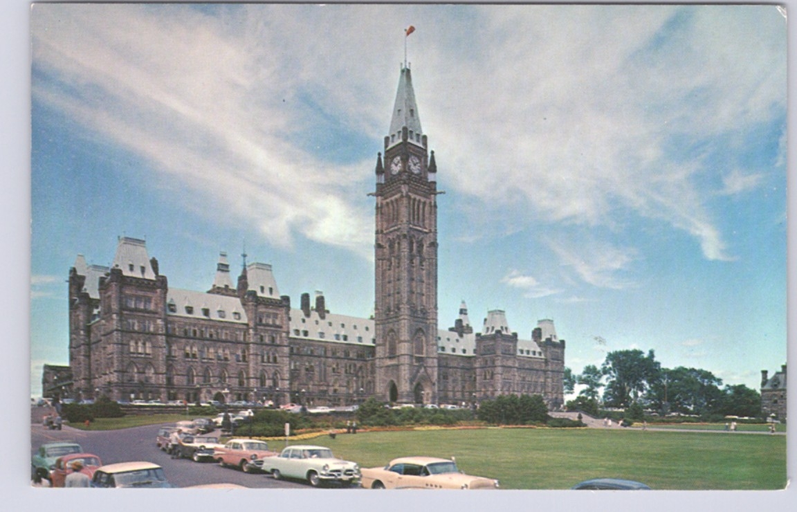 The Canadian Houses Of Parliament Ottawa Ontario postcard